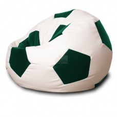 Кресло мяч Кожа Бело-зеленое